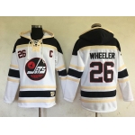 Men's Winnipeg Jets #26 Blake Wheeler White 2017 Winter Classic Stitched NHL Old Time Hockey Hoodie