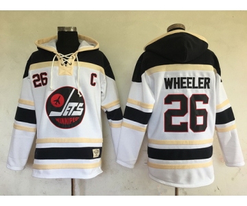 Men's Winnipeg Jets #26 Blake Wheeler White 2017 Winter Classic Stitched NHL Old Time Hockey Hoodie