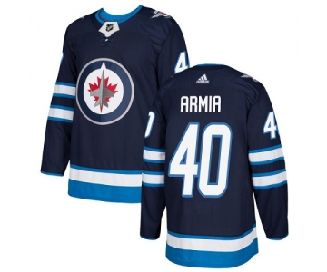 Adidas Jets #40 Joel Armia Navy Blue Home Authentic Stitched NHL Jersey