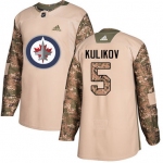 Adidas Jets #5 Dmitry Kulikov Camo Authentic 2017 Veterans Day Stitched NHL Jersey