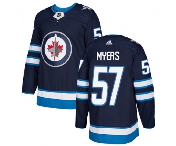 Adidas Jets #57 Tyler Myers Navy Blue Home Authentic Stitched NHL Jersey