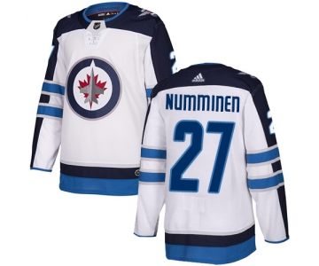 Adidas NHL Winnipeg Jets #27 Teppo Numminen Away White Authentic Jersey