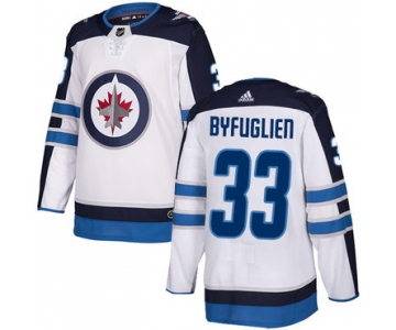 Adidas NHL Winnipeg Jets #33 Dustin Byfuglien Away White Authentic Jersey