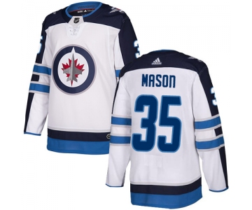 Adidas NHL Winnipeg Jets #35 Steve Mason Away White Authentic Jersey