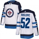 Adidas NHL Winnipeg Jets #52 Jack Roslovic  Away White Authentic Jersey