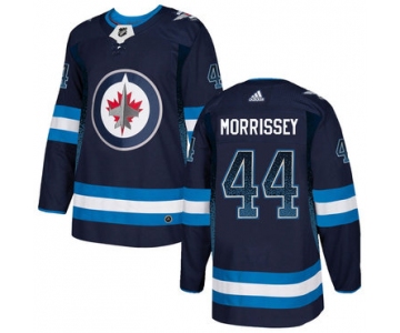 Men's Winnipeg Jets #44 Josh Morrissey Navy Drift Fashion Adidas Jersey