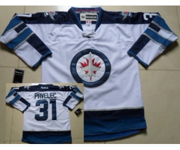 Winnipeg Jets #31 Ondrej Pavelec White Jersey