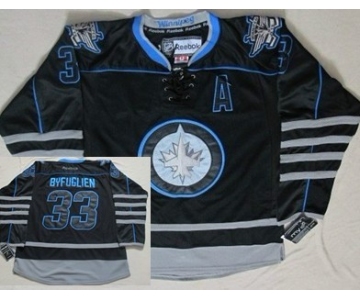 Winnipeg Jets #33 Dustin Byfuglien Black Ice Jersey