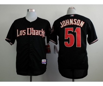 Arizona Diamondbacks #51 Randy Johnson 2015 Black Cool Base Jersey