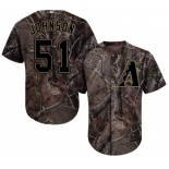 Arizona Diamondbacks #51 Randy Johnson Camo Realtree Collection Cool Base Stitched MLB Jersey