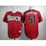 Arizona Diamondbacks #51 Randy Johnson Red Cool Base Jersey