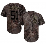 Seattle Mariners #51 Randy Johnson Camo Realtree Collection Cool Base Stitched MLB Jersey