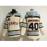 Men's San Francisco Giants #40 Madison Bumgarner Home Cream MLB Hoodie