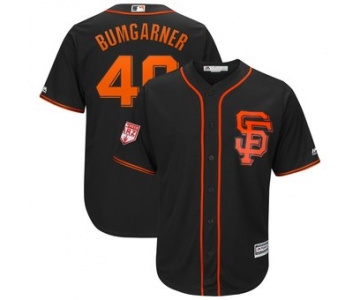 Men's San Francisco Giants 40 Madison Bumgarner Majestic Black 2019 Spring Training Cool Base Player Jersey