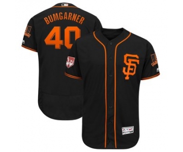 Men's San Francisco Giants 40 Madison Bumgarner Majestic Black 2019 Spring Training Flex Base Player Jersey