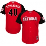 National League San Francisco Giants #40 Madison Bumgarner Red 2015 All-Star Game Player Jersey