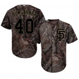 San Francisco Giants #40 Madison Bumgarner Camo Realtree Collection Cool Base Stitched MLB Jersey