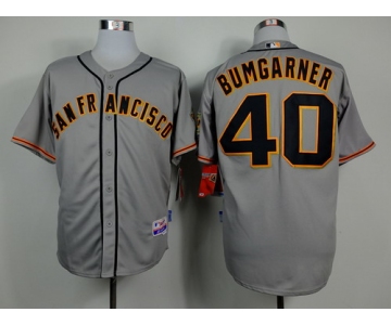 San Francisco Giants #40 Madison Bumgarner Gray Jersey