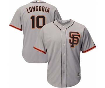 Giants #10 Evan Longoria Grey Road 2 Cool Base Stitched Youth Baseball Jersey