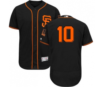 San Francisco Giants #10 Evan Longoria Black Flexbase Authentic Collection Alternate Stitched MLB Jersey