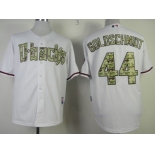 Arizona Diamondbacks #44 Paul Goldschmidt White With Camo Jersey