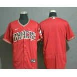 Men's Arizona Diamondback Blank Red Stitched Nike MLB Flex Base Jersey