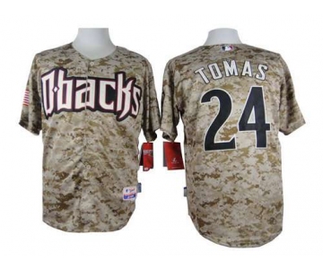 Men's Arizona Diamondbacks #24 Yasmany Tomas 2014 Camo Jersey