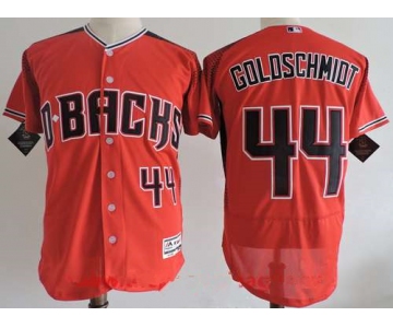 Men's Arizona Diamondbacks #44 Paul Goldschmidt 2017 Red Stitched MLB Majestic Flex Base Jersey