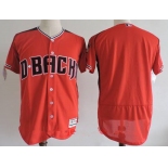 Men's Arizona Diamondbacks Blank 2017 Red Stitched MLB Majestic Flex Base Jersey