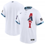 Men's Arizona Diamondbacks Blank 2021 White All-Star Cool Base Stitched MLB Jersey