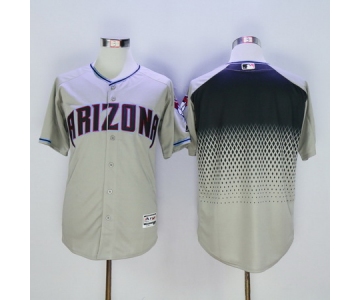 Men's Arizona Diamondbacks Blank Gray Capri 2016 Flexbase Majestic Baseball Jersey