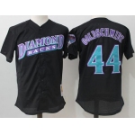 Mitchell And Ness Diamondbacks #44 Paul Goldschmidt Black Throwback Stitched MLB Jersey