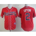 Atlanta Braves #2 Melvin Upton Red Jersey
