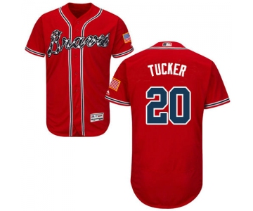 Atlanta Braves 20 Preston Tucker Red Flexbase Authentic Collection Stitched Baseball Jersey