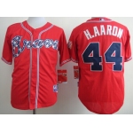Atlanta Braves #44 Hank Aaron 2014 Red Cool Base Jersey