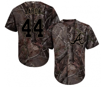 Atlanta Braves #44 Hank Aaron Camo Realtree Collection Cool Base Stitched MLB Jersey