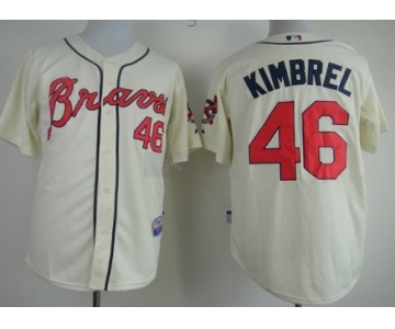 Atlanta Braves #46 Craig Kimbrel Cream Jersey