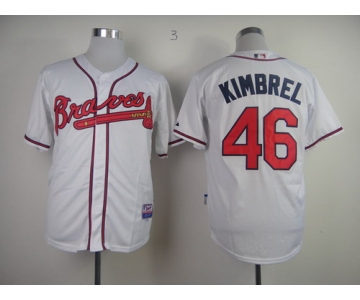 Atlanta Braves #46 Craig Kimbrel White Jersey