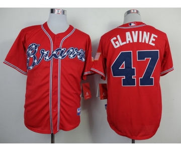 Atlanta Braves #47 Tom Glavine 2014 Red Cool Base Jersey