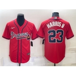 Men's Atlanta Braves #23 Michael Harris II Red Stitched MLB Cool Base Nike Jersey