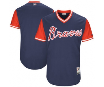 Men's Atlanta Braves Majestic Navy 2017 Players Weekend Authentic Team Jersey