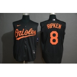 Men's Baltimore Orioles #8 Cal Ripken Jr. Black 2020 Cool and Refreshing Sleeveless Fan Stitched MLB Nike Jersey