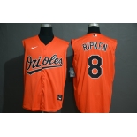 Men's Baltimore Orioles #8 Cal Ripken Jr. Orange 2020 Cool and Refreshing Sleeveless Fan Stitched MLB Nike Jersey