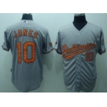 Baltimore Orioles #10 Adam Jones Gray Jersey