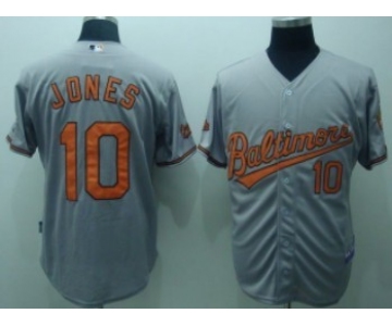 Baltimore Orioles #10 Adam Jones Gray Jersey