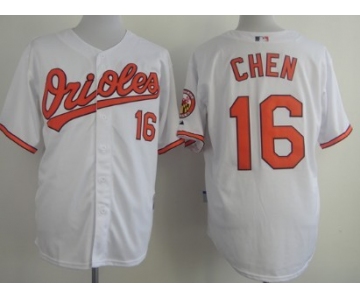 Baltimore Orioles #16 Wei-Yin Chen White Jersey