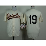 Baltimore Orioles #19 Chris Davis 1954 Cream Jersey