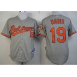 Baltimore Orioles #19 Chris Davis Gray Jersey