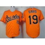 Baltimore Orioles #19 Chris Davis Orange Jersey