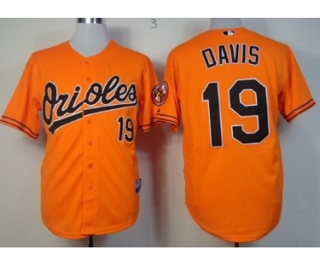 Baltimore Orioles #19 Chris Davis Orange Jersey